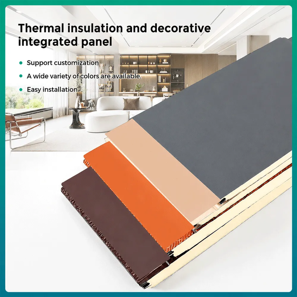 High-Performance Metal-Faced PU Foam Core Interior Decorative Wall Panels