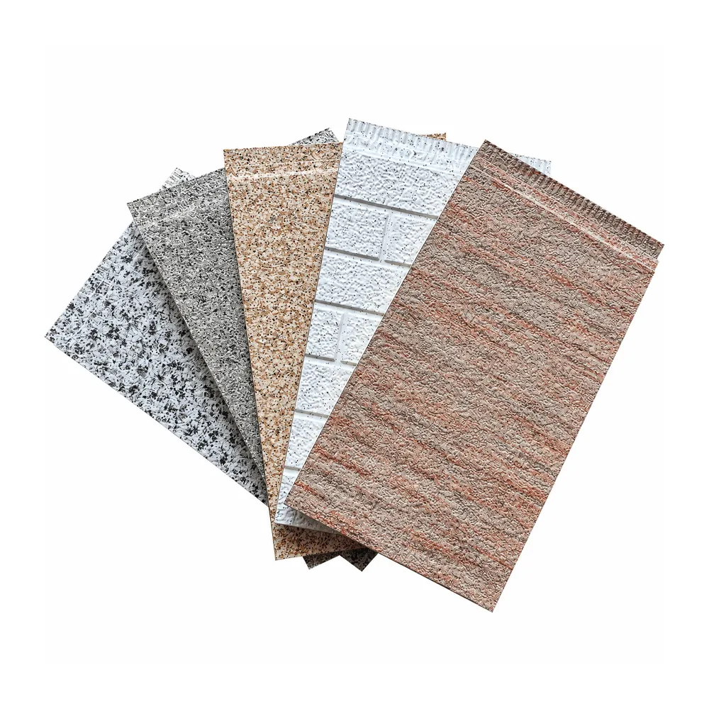 Marble-Finish Decorative PU Sandwich Panel for Exterior Wall Insulation