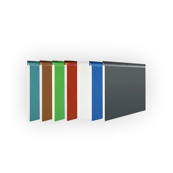 Insulated wall panels in multiple colors