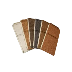 Wood grain decorative metal wall panel finish samples