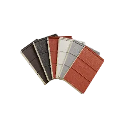 Brick pattern decorative metal wall panel finish samples