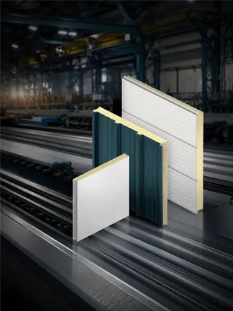 Insulated sandwich panel wall system cross-section