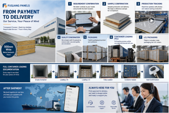 From Payment to Delivery: How Fuqiang Sheets Makes Cross-Border Metal Sandwich Panel Procurement More Transparent