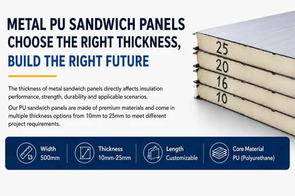 How to Choose the Right Thickness of Metal Sandwich Panels